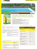 weber.dry tex- Bản in thông tin sản phẩm