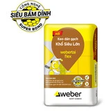 Keo dan gach ít hút nước kích thước siêu lớn Webertai Flex