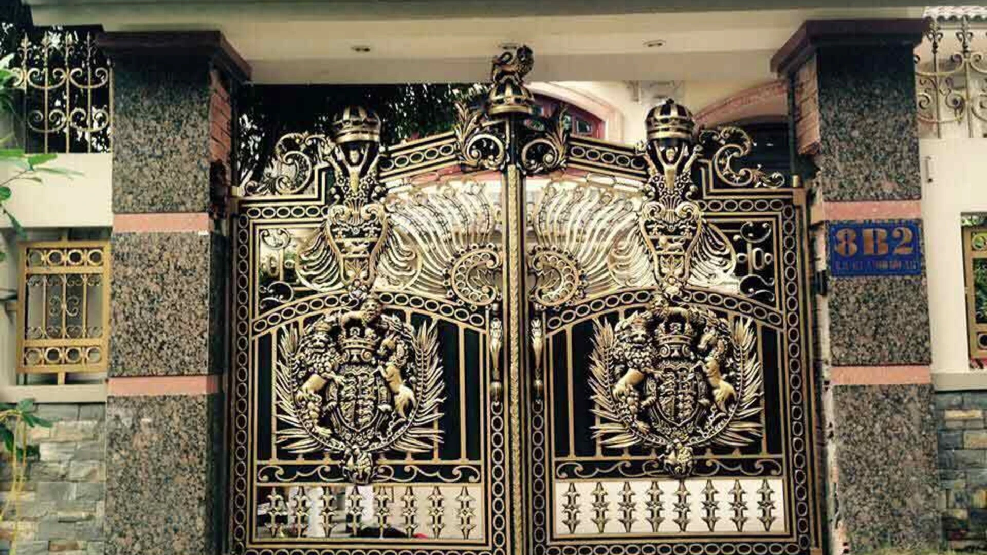 gạch ốp cổng