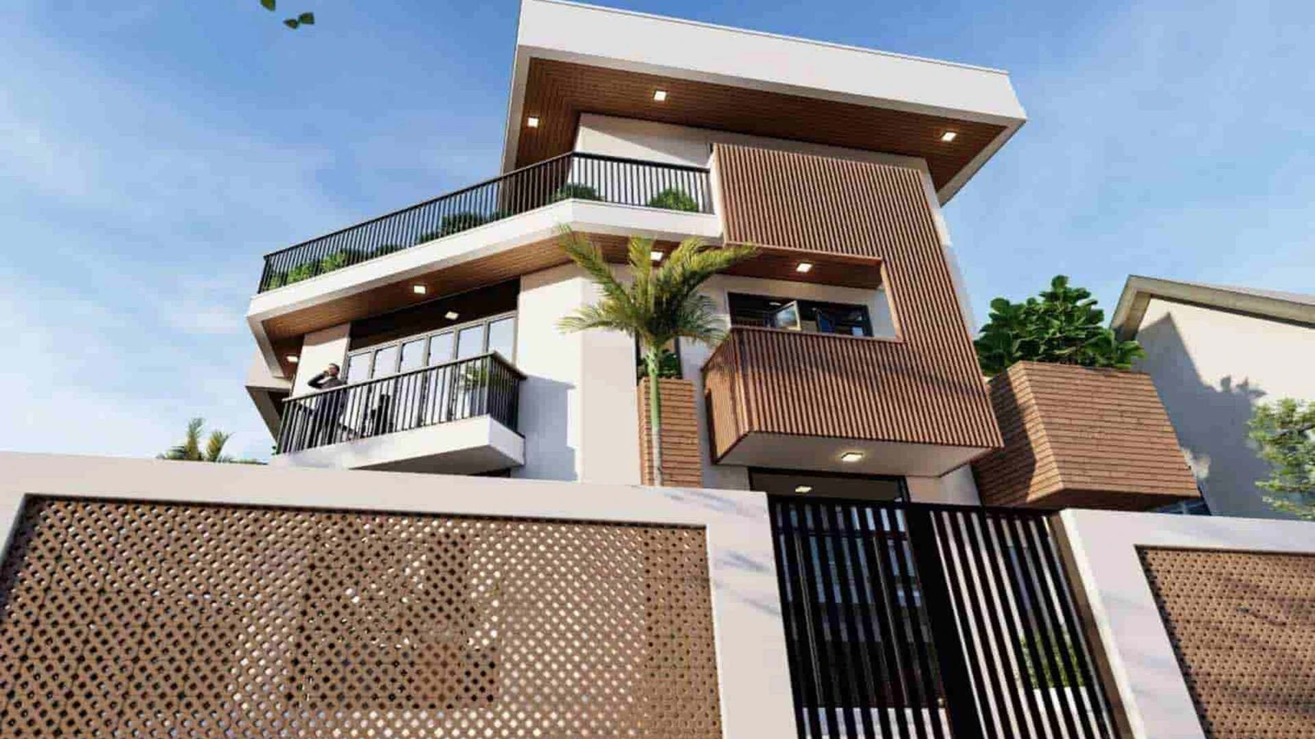 dán gạch mặt tiền nhà cấp 4 đẹp và chuẩn nhất