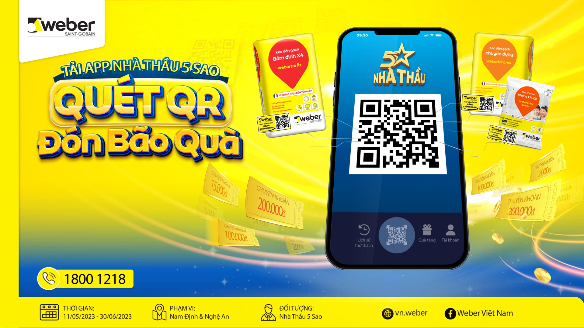 miền bắc quét mã qr
