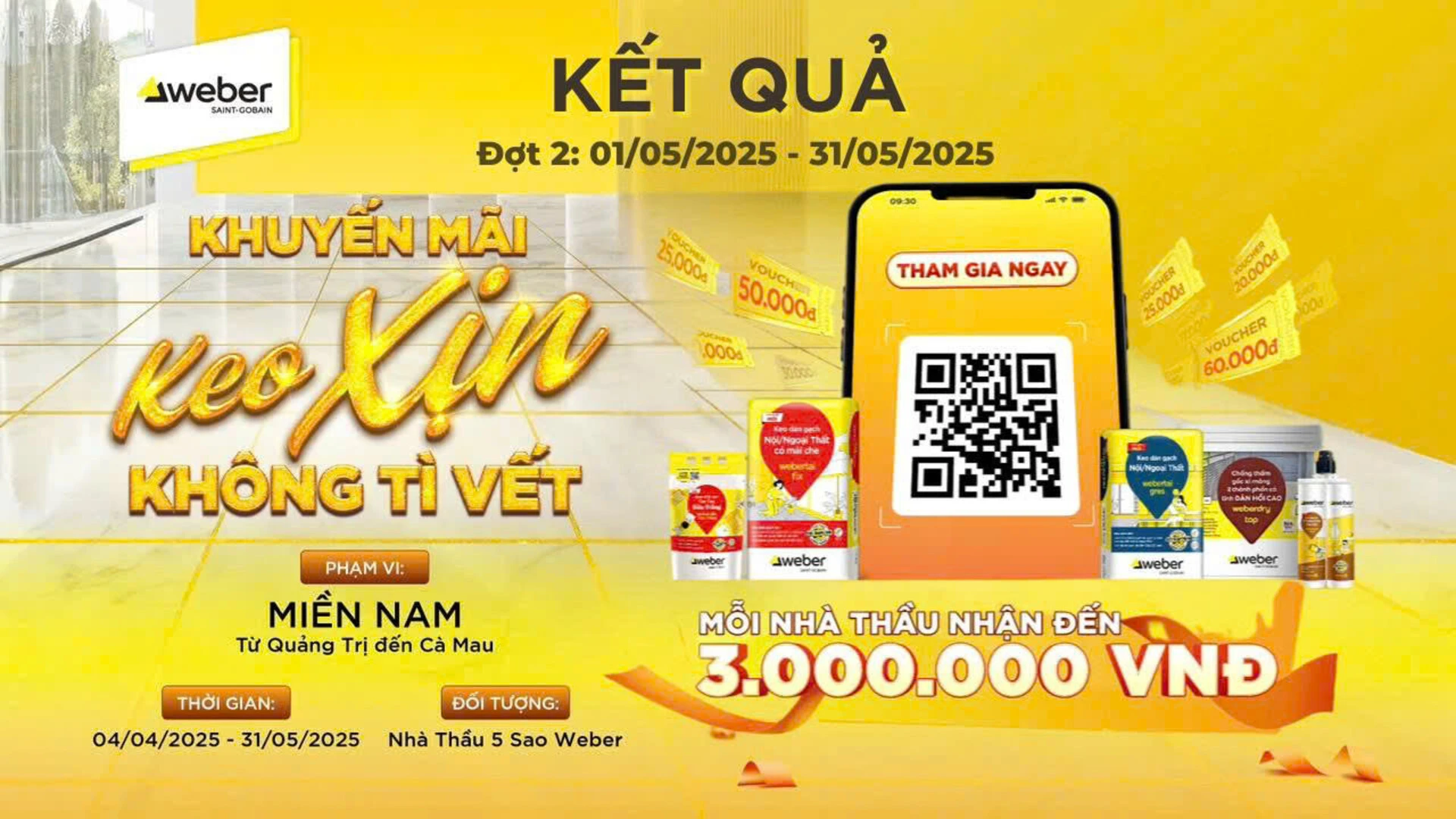 Kết quả CTKM keo xịn không tì vết đợt 2