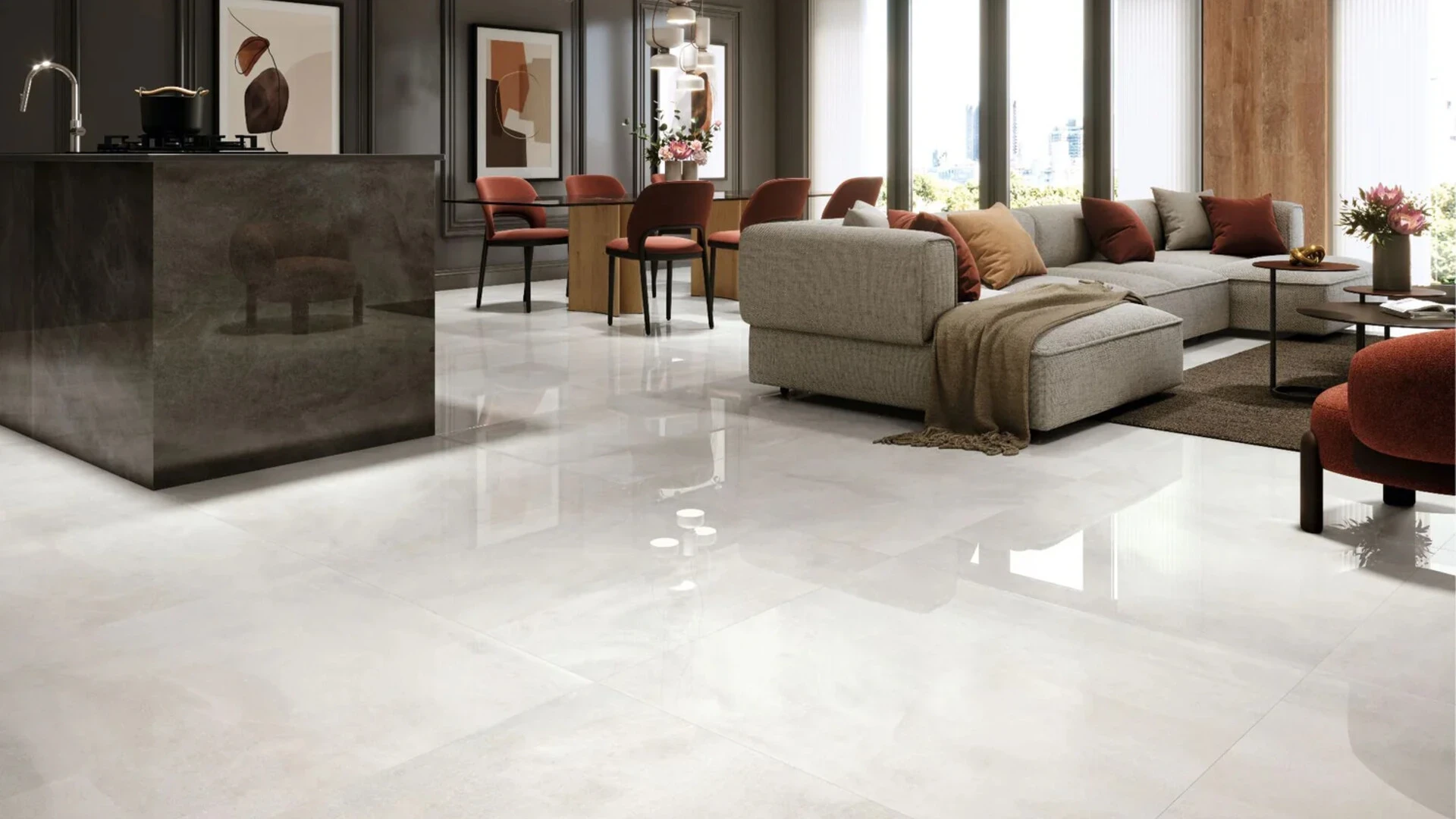 Gạch lát nền nhà đẹp, mẫu mới nhất hiện nay