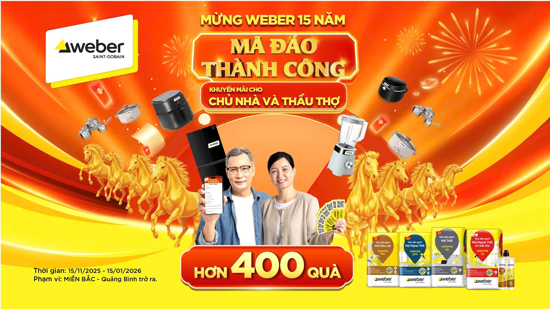 CTKM Mã Đáo Thành Công dành cho chủ nhà và nhà thầu