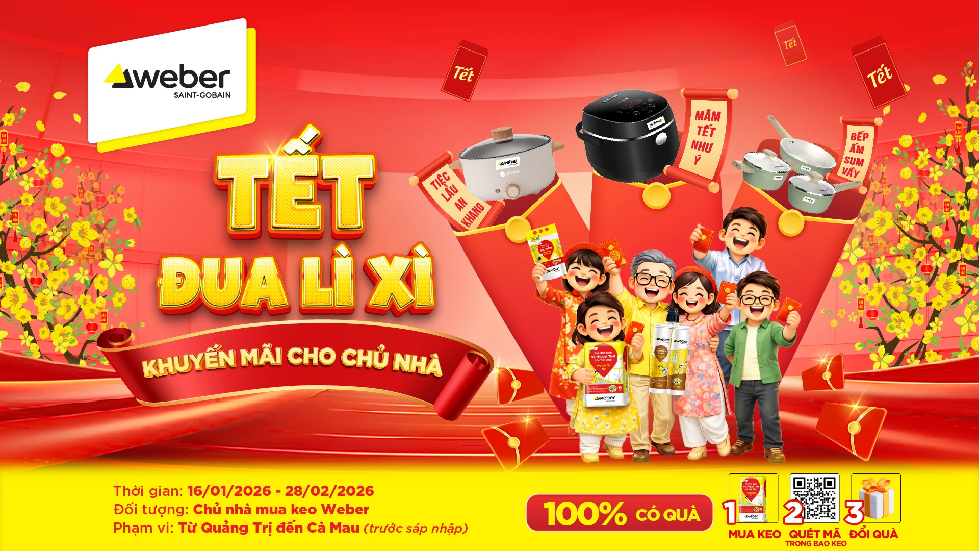 CTKM chủ nhà - Tết Đua Lì Xì