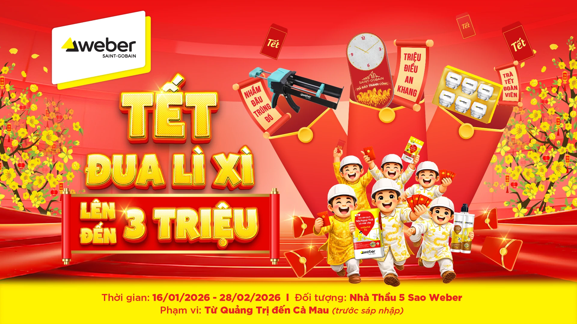 CTKM nhà thầu - Tết Đua Lì Xì
