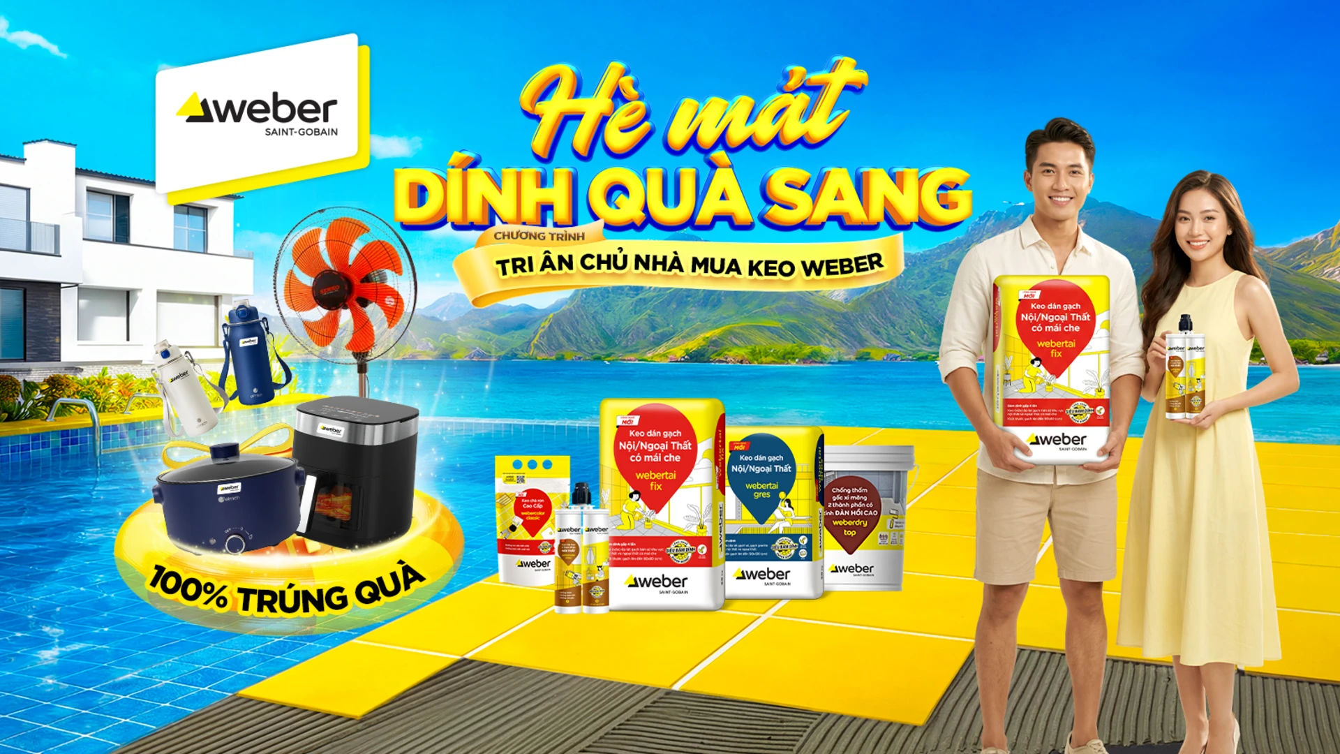 CTKM Chủ nhà - HÈ MÁT DÍNH QUÀ SANG