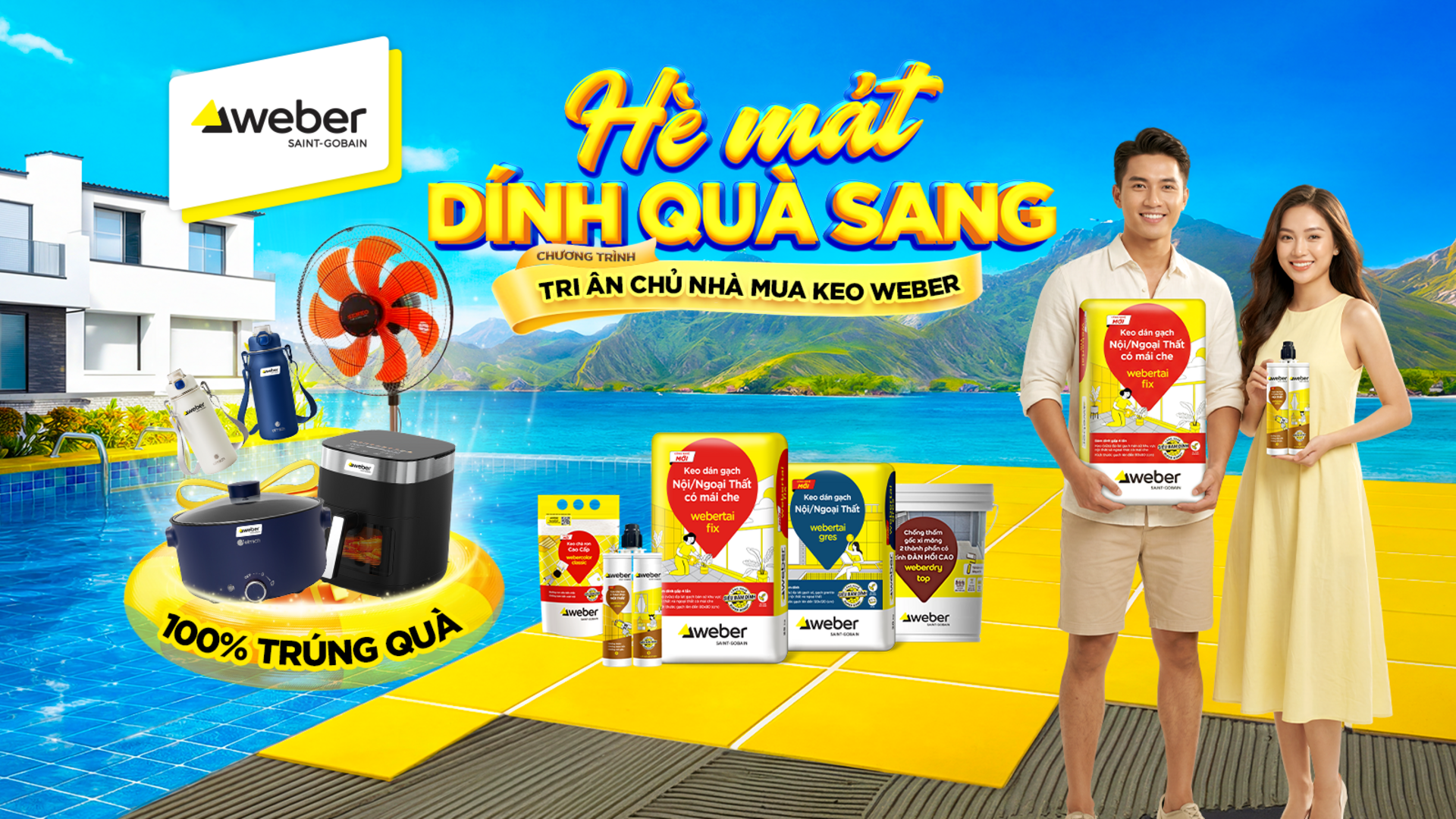 CTKM Chủ nhà - HÈ MÁT DÍNH QUÀ SANG