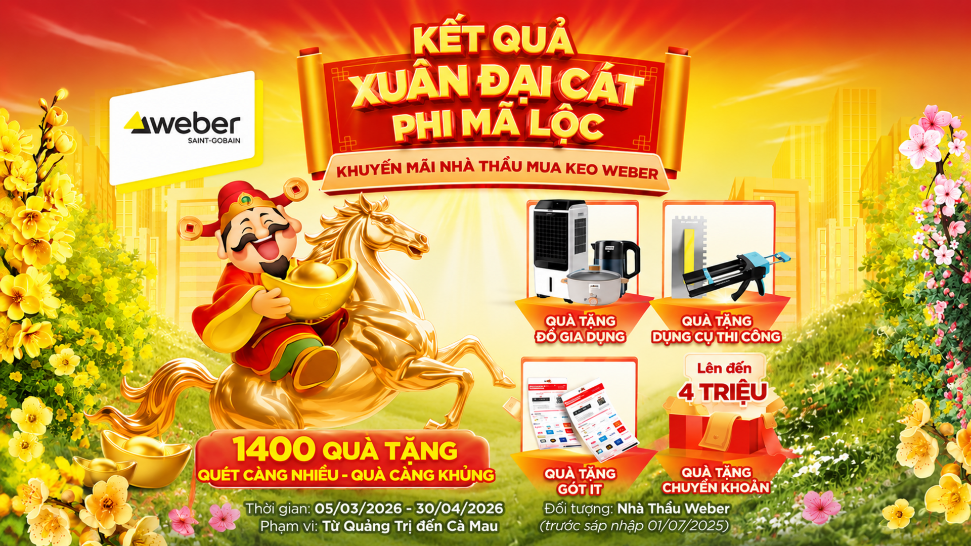 CTKM Chủ nhà - XUÂN ĐẠI CÁT MÃ PHI LỘC