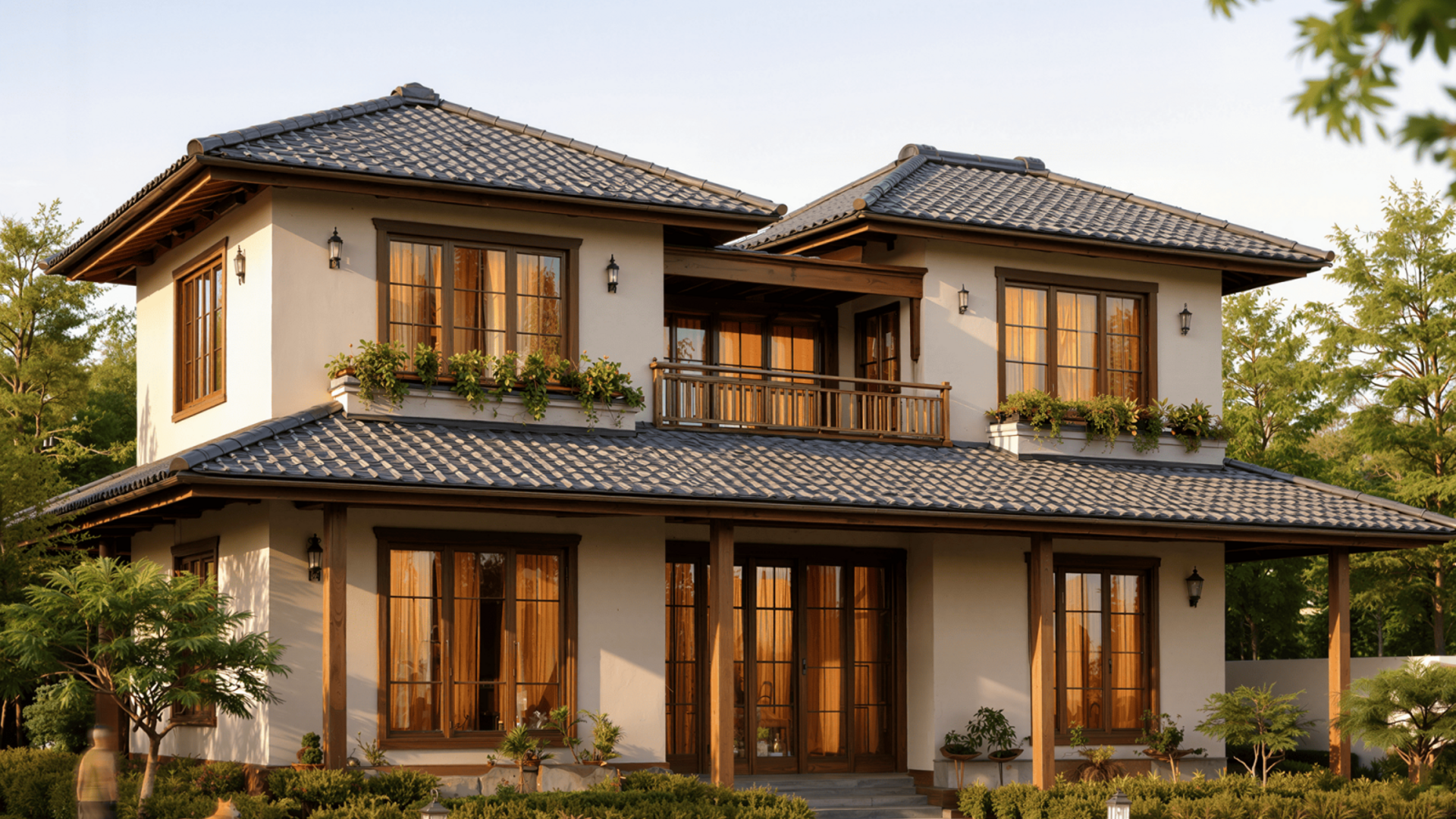 mẫu nhà 2 tầng hiện đại