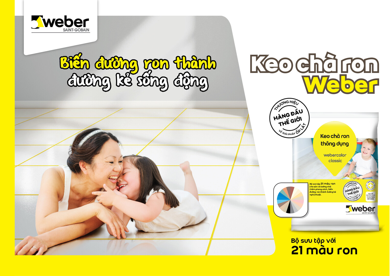 keo chà ron màu Keo chà ron màu 21 màu sắc cho bạn lựa chọn