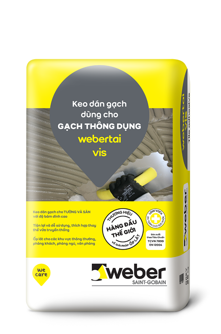 keo dán gạch màu trắng - webertai vis