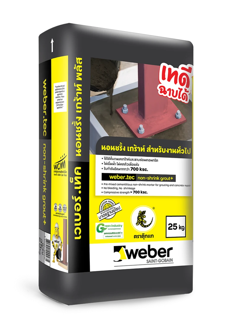 webertec non-shrink grout - vữa không co ngót gốc xi măng cho nhà tắm