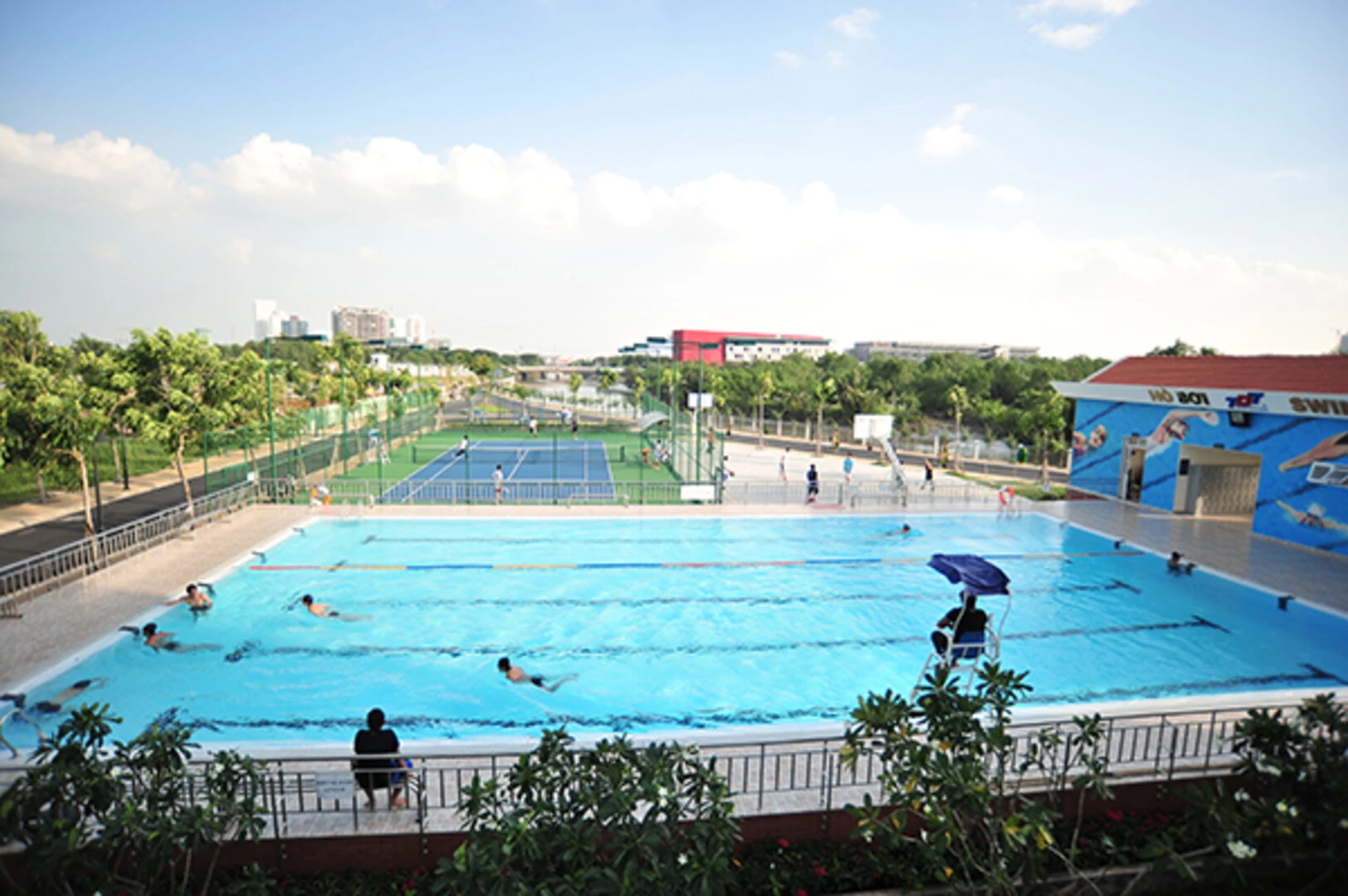 keo dán gạch - hồ bơi