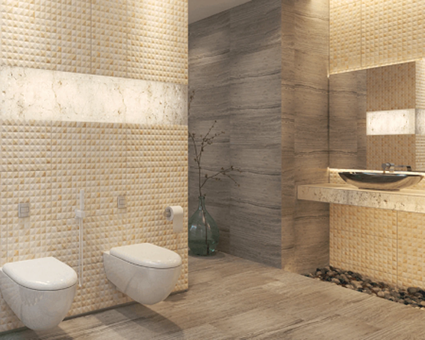 gạch ốp nhà tắm - gạch mosaic