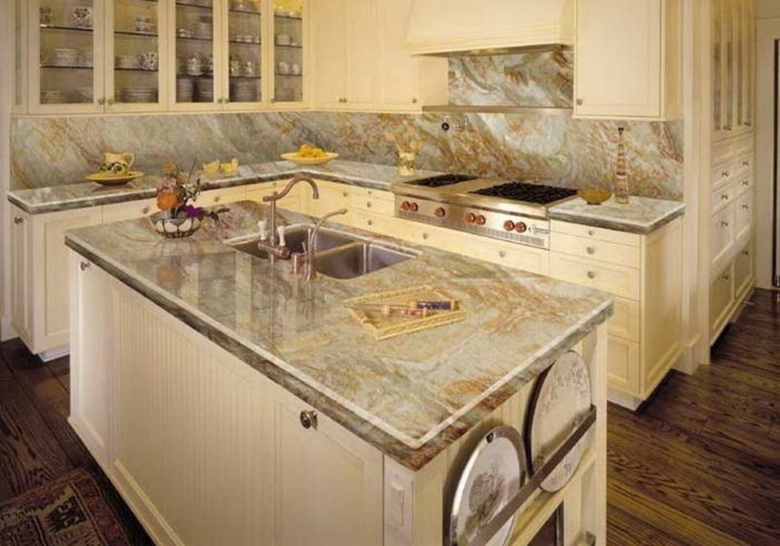 gạch ốp tường bếp - đá marble