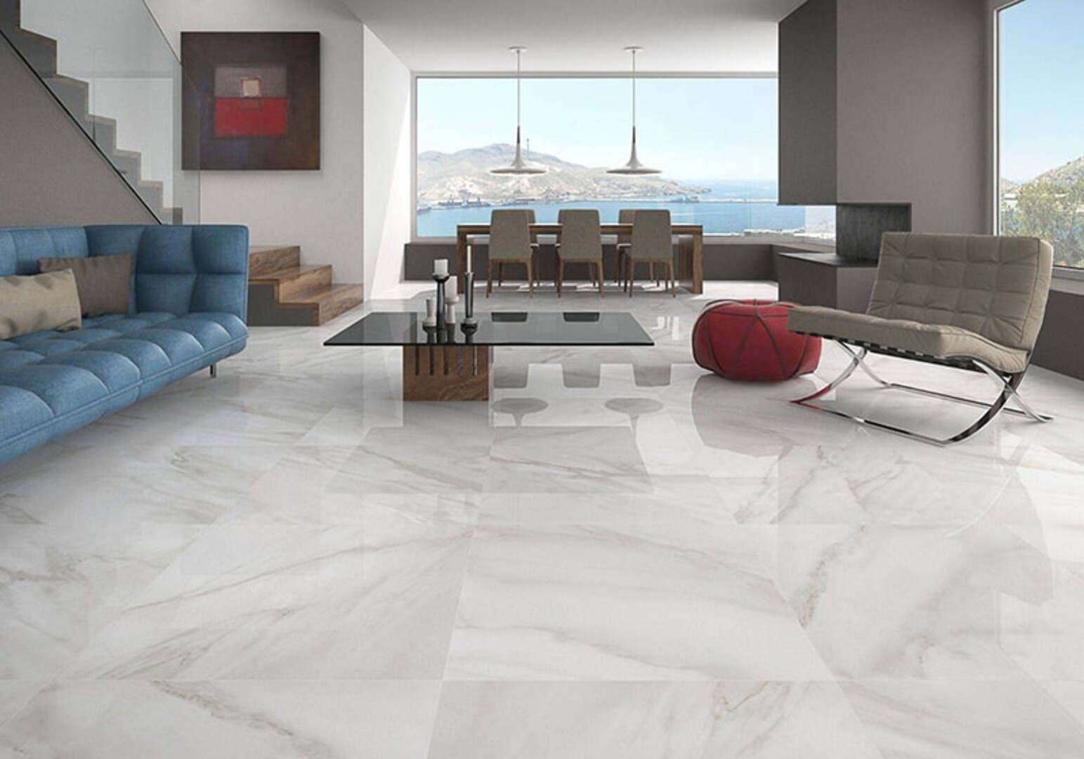 mẫu gạch lát nền đẹp - đá marble