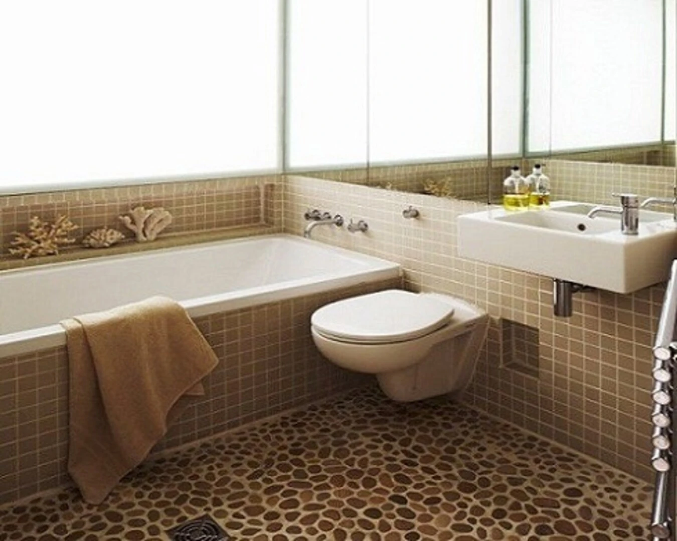 gạch lát nền nhà đẹp - vân sỏi chống trơn