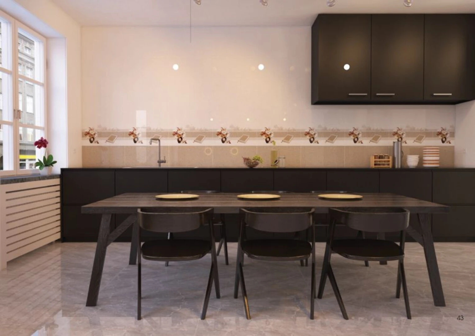 gạch ốp tường bếp - gạch ceramic 