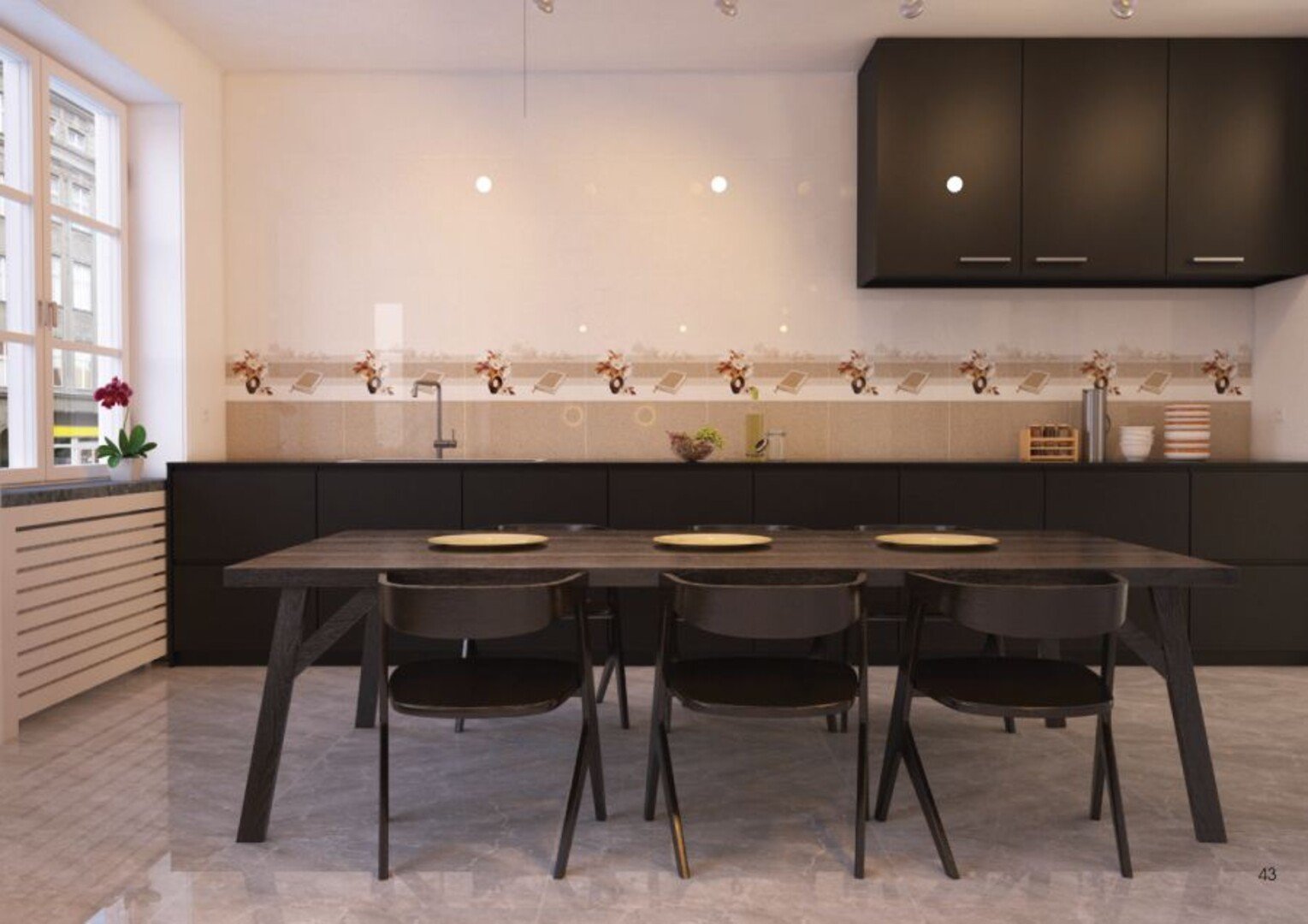 gạch ốp tường bếp - gạch ceramic 