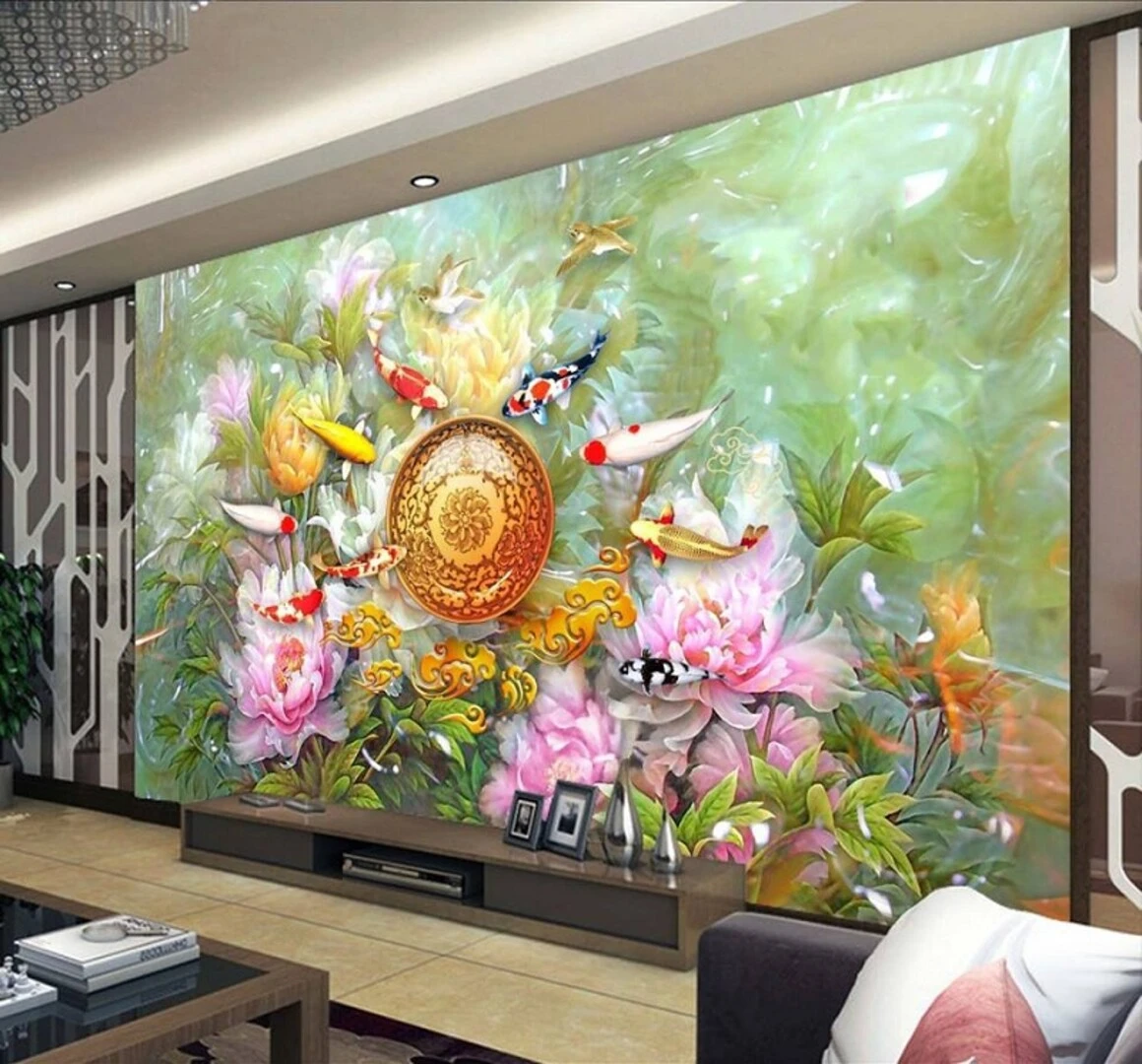 Gạch ốp tường 3D phong cảnh