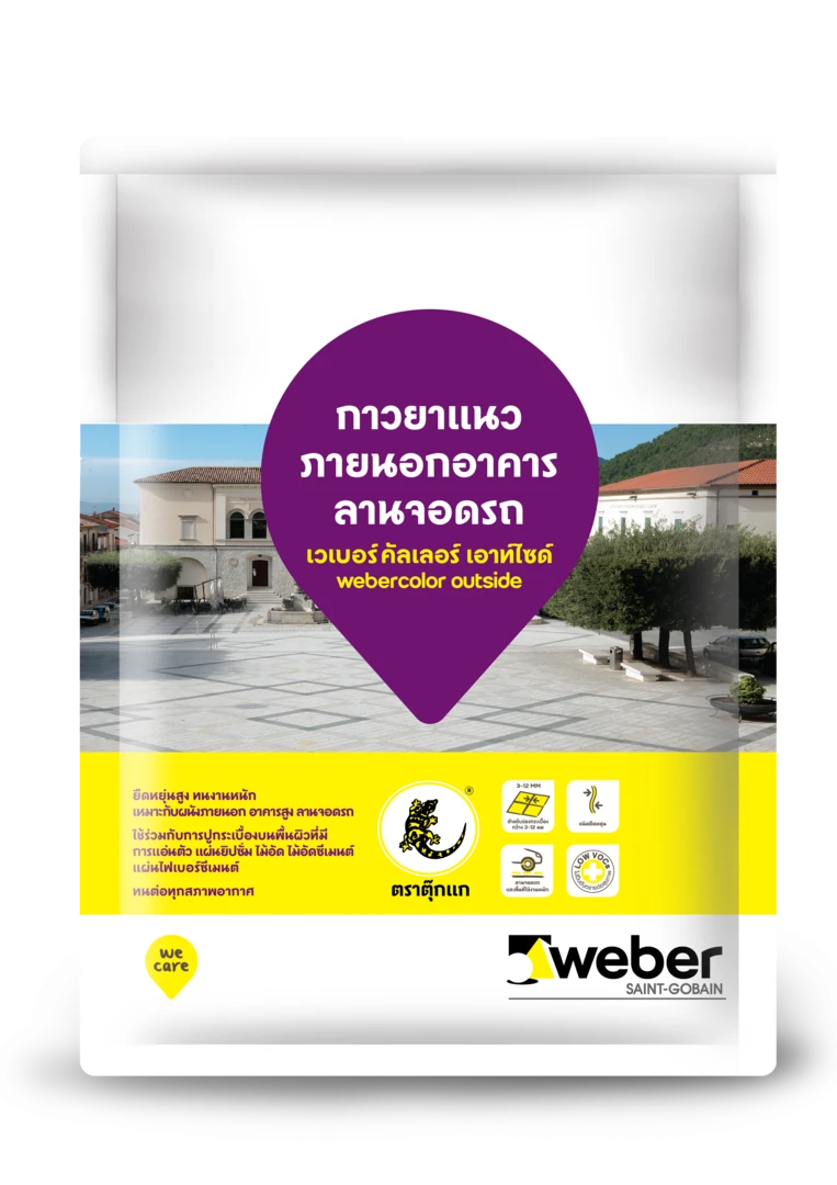 Dùng keo chà ron webercolor outside cho gạch thẻ ốp tường