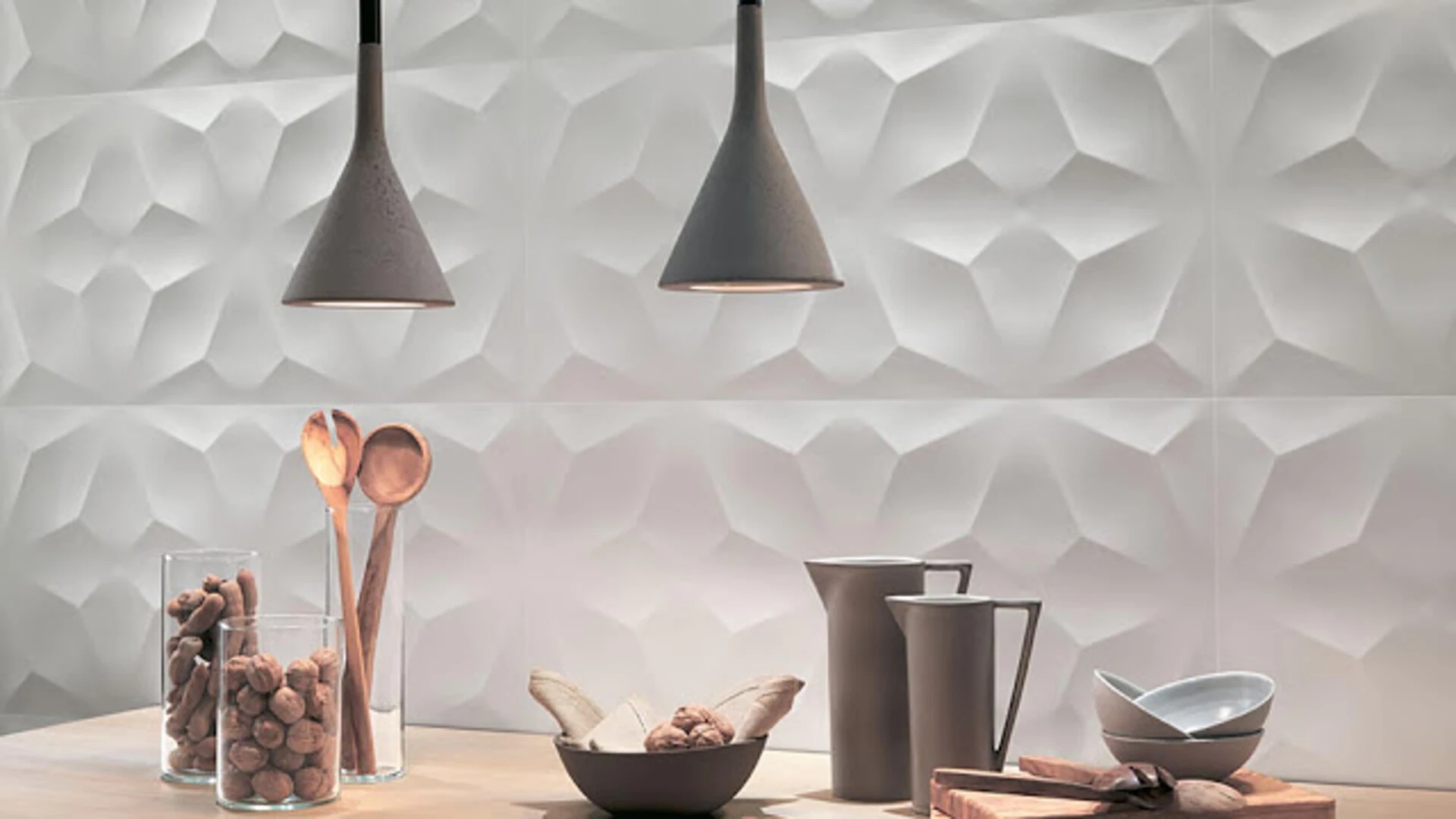 Gạch ốp tường 3d phòng bếp đẹp cao cấp