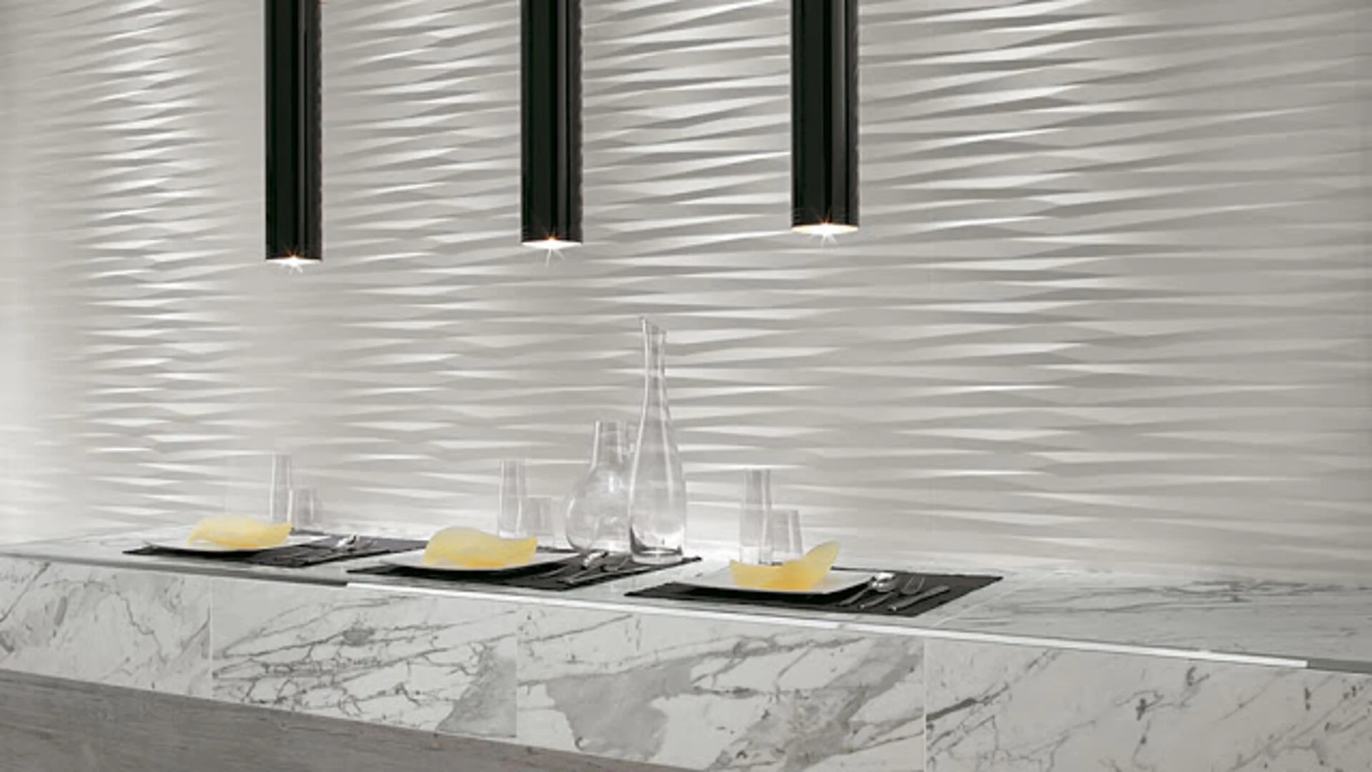 Gạch ốp tường bếp 3d đẹp đẳng cấp