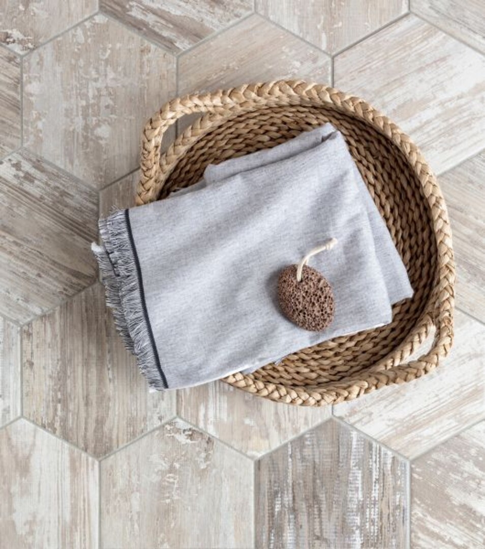 Gạch giả gỗ mosaic sáng tạo, độc đáo Gạch giả gỗ mosaic sáng tạo, độc đáo