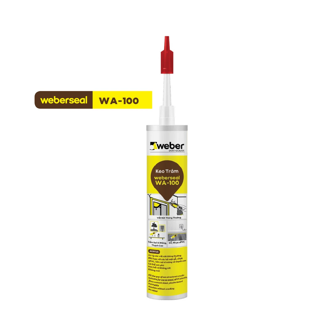 Keo dán gỗ gốc Acrylic Weberseal WA 100 Keo dán gỗ gốc Acrylic Weberseal WA 100