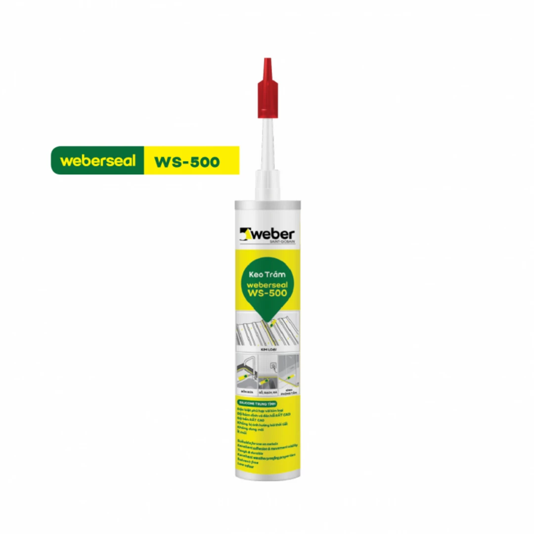 Keo silicon dán gỗ Trung tính Weberseal WS 500 Keo silicon dán gỗ Trung tính Weberseal WS 500