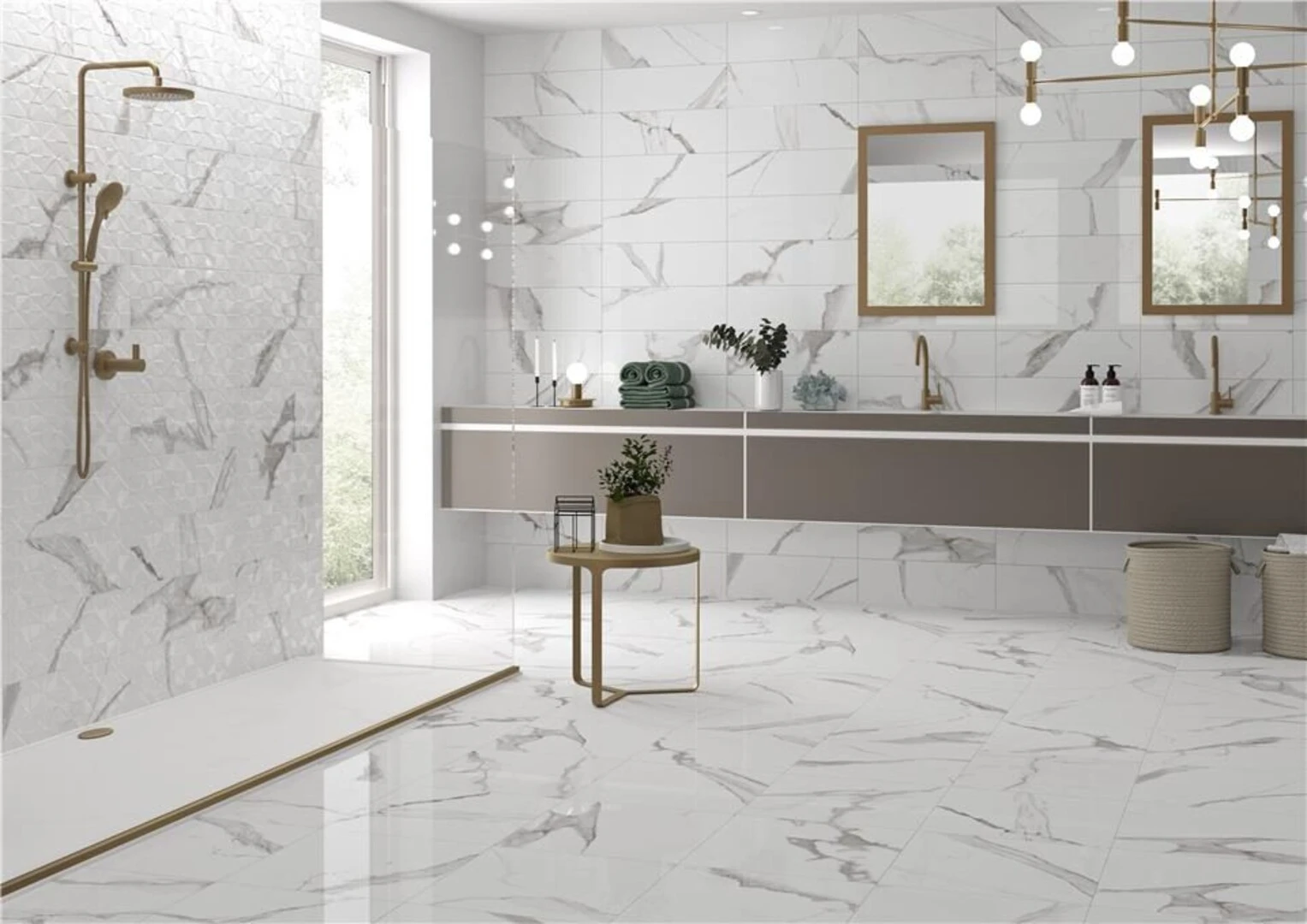 gạch men giả đá ốp tường