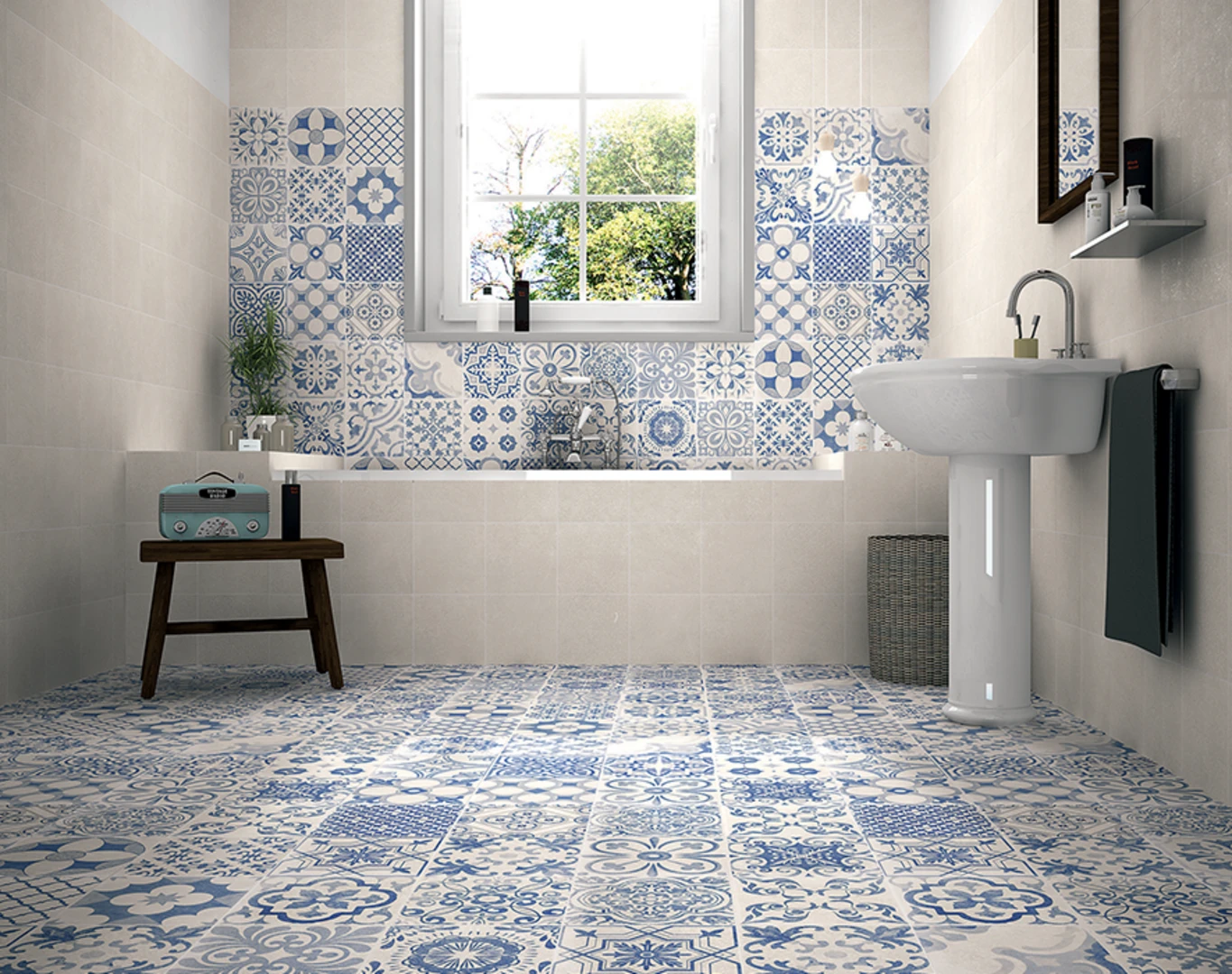 gạch bông chống trơn