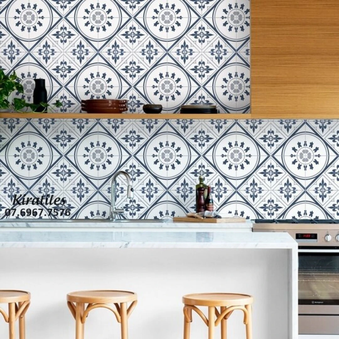 gạch bông hoa văn ốp tường