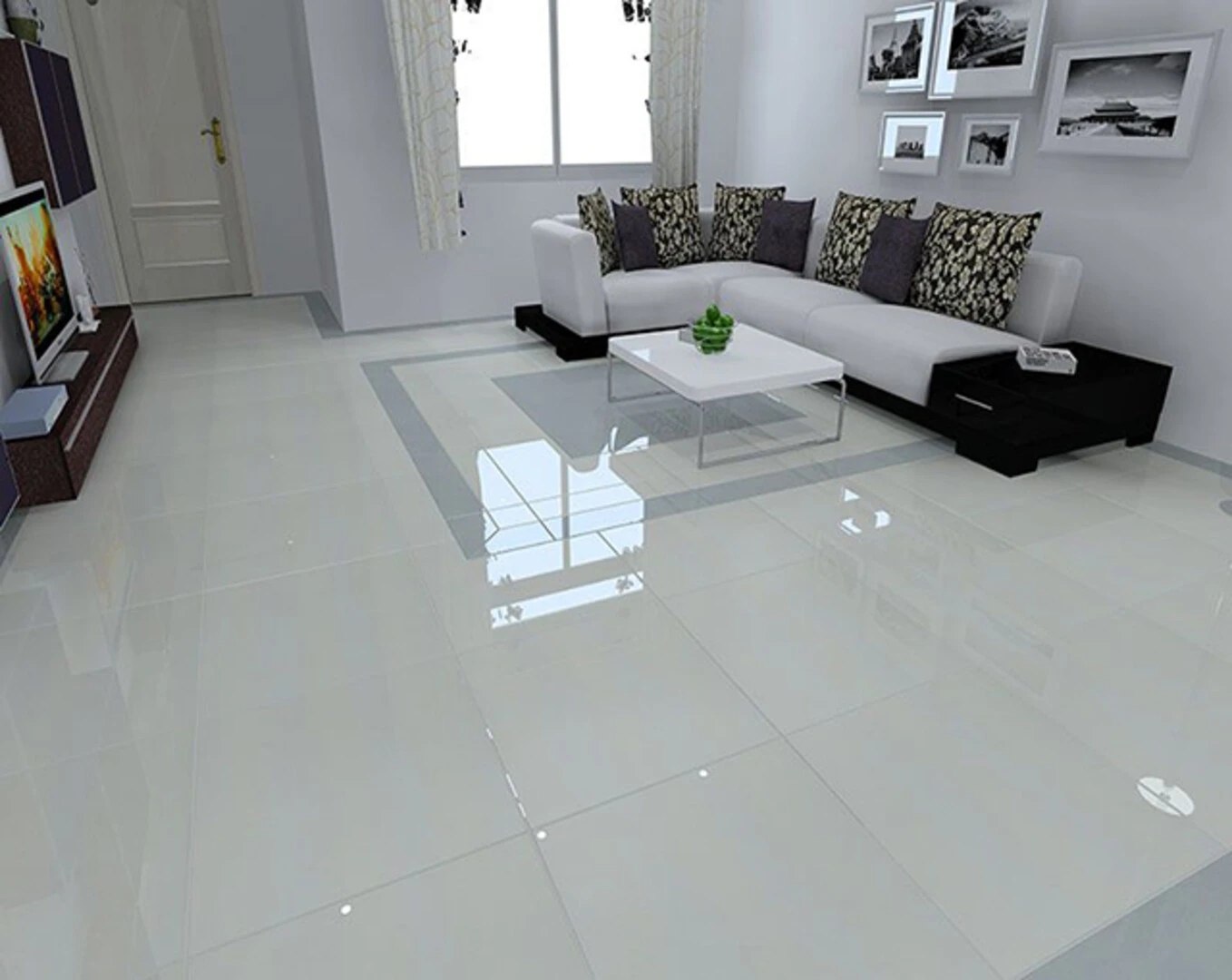 mẫu gạch lát nền 60x60 bóng kiếng