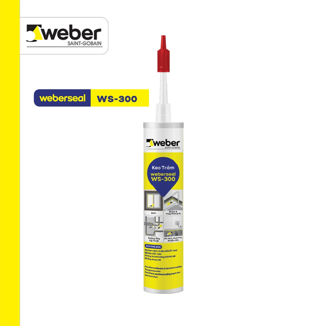 keo silicon dán kính ô tô Weberseal WS-300