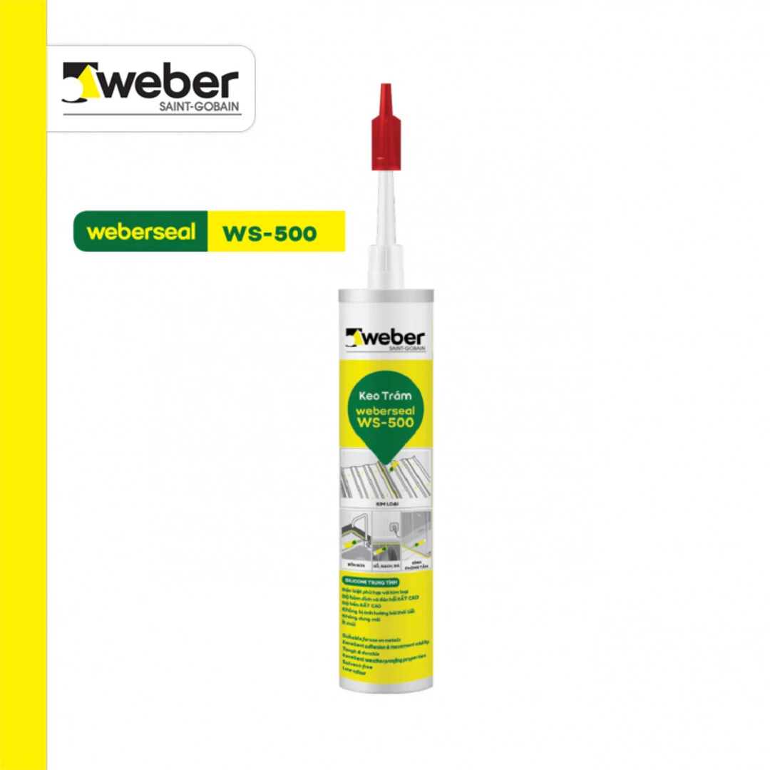 Keo dán kính silicon Weberseal WS-500