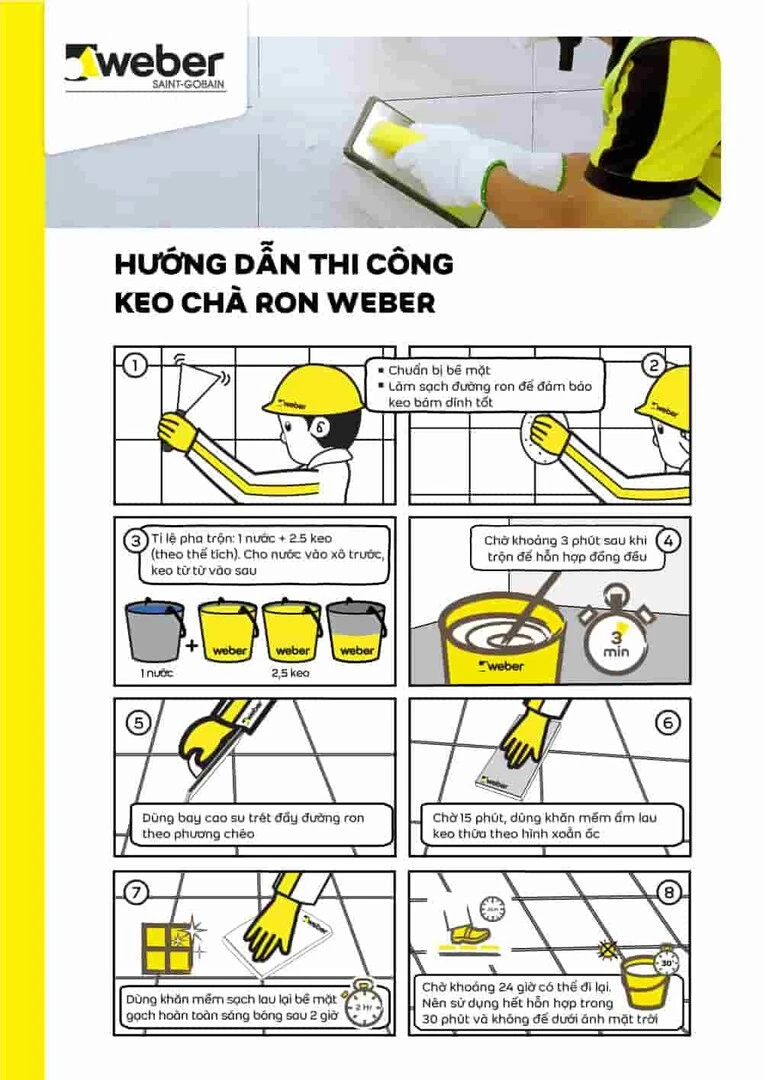 hướng dẫn sử dụng keo chít mạch nhà vệ sinh 