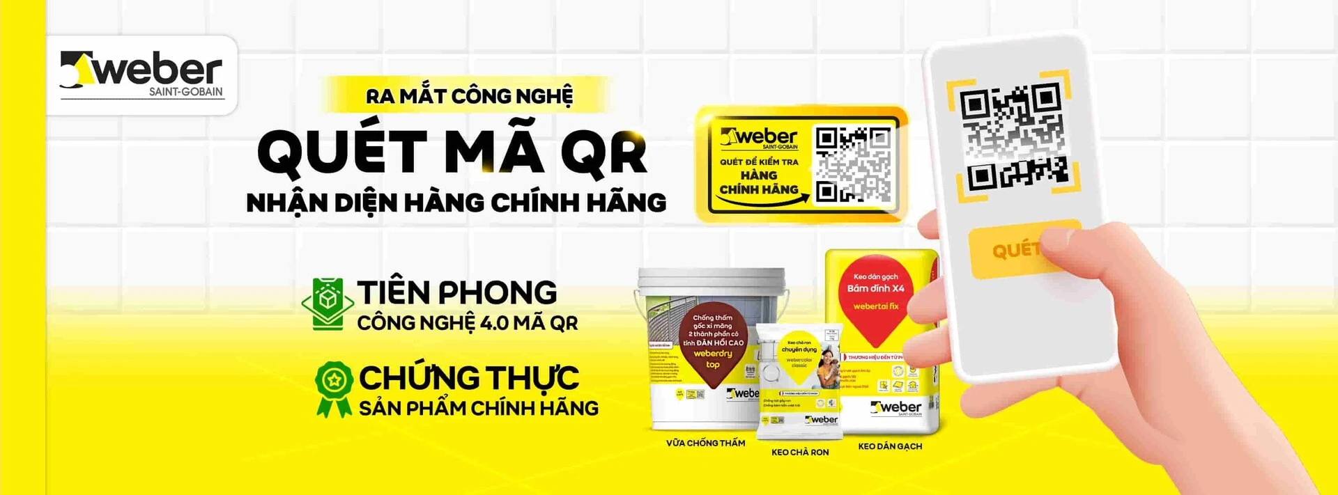 vữa chà ron chính hãng Weber