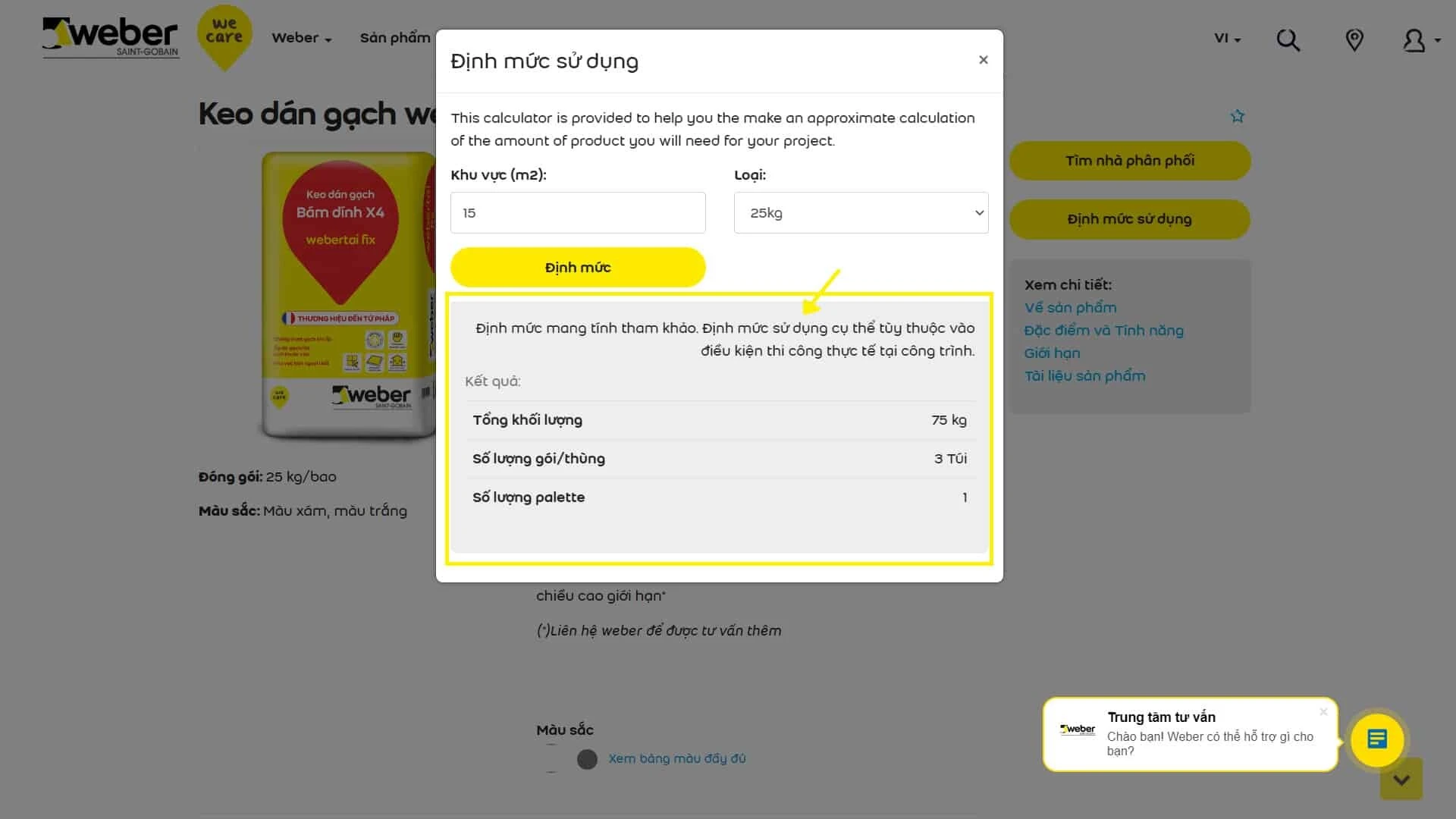 1 bao keo dán gạch dán được bao nhiêu m2