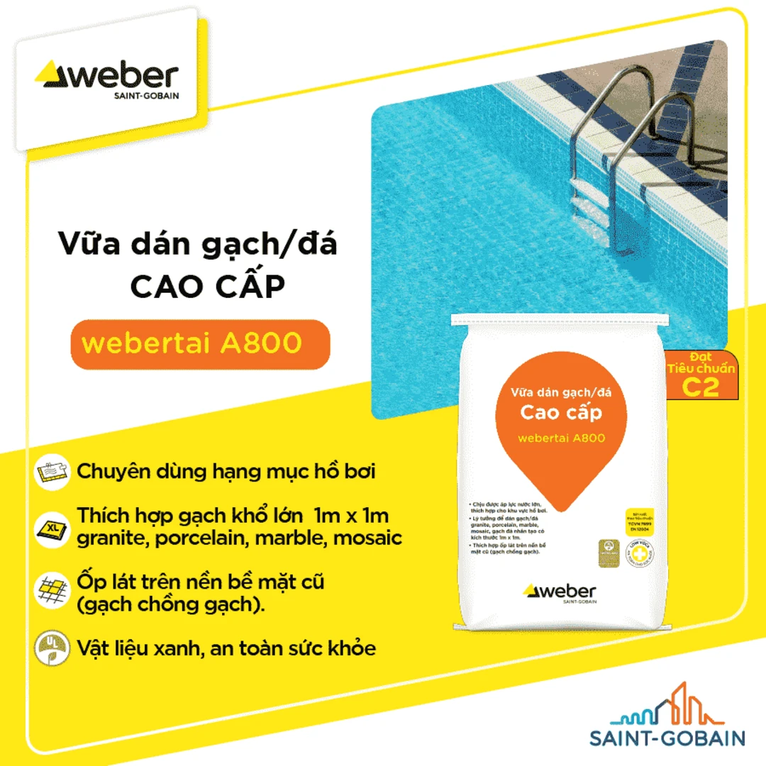 vữa lát gạch nhà vệ sinh A800