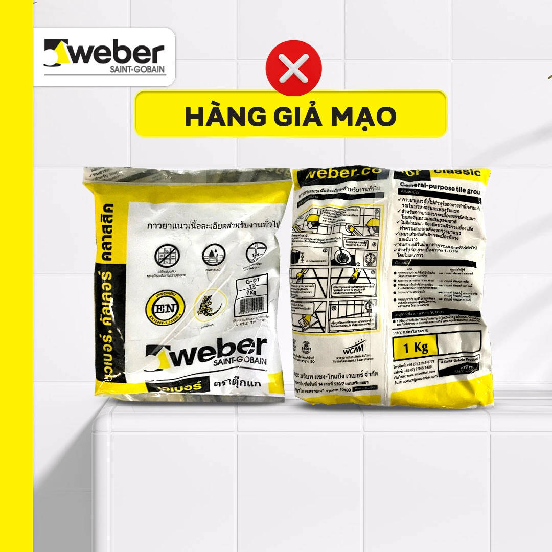CẢNH GIÁC VỚI HÀNG GIẢ, HÀNG NHÁI WEBER