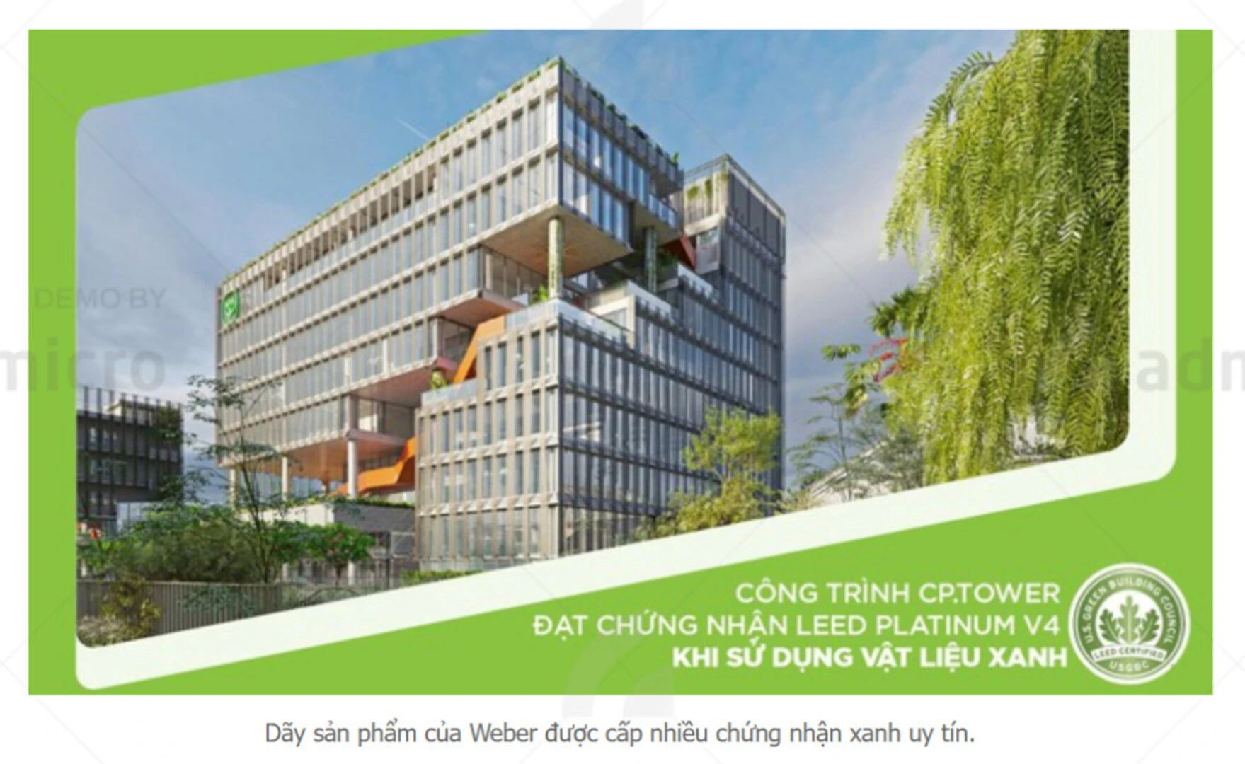 weber tăng giá trị xanh