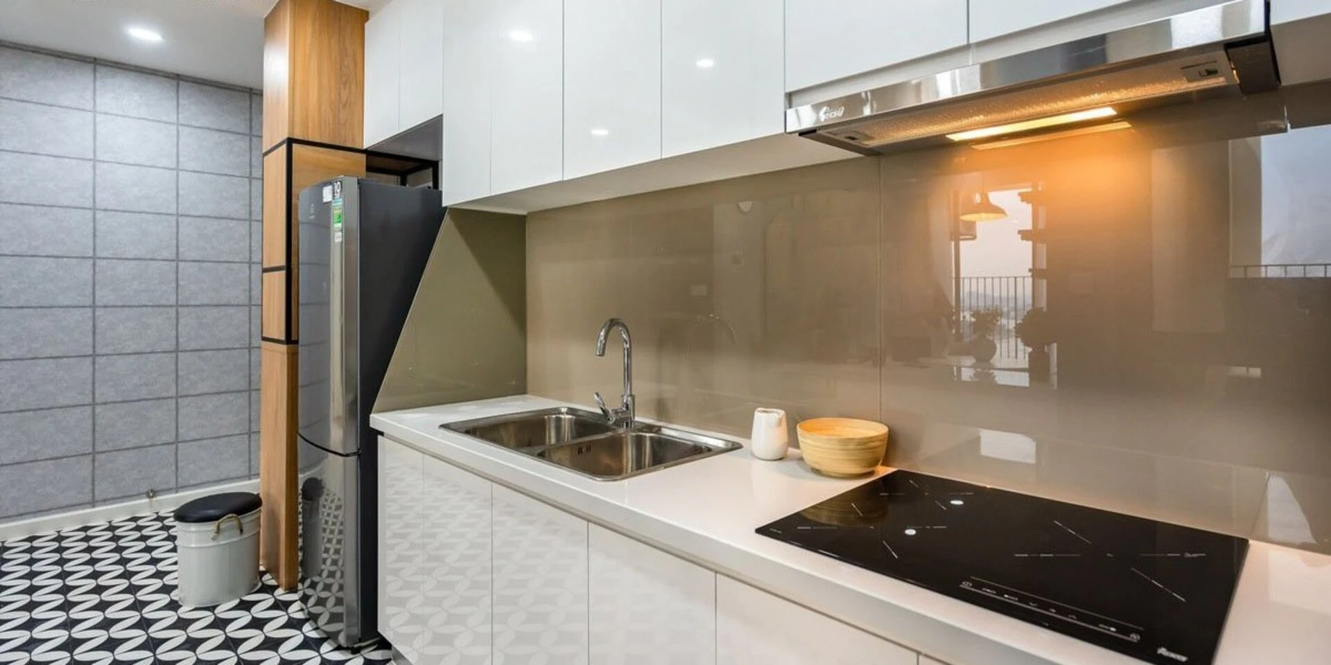 Ốp gạch theo chiều ngang