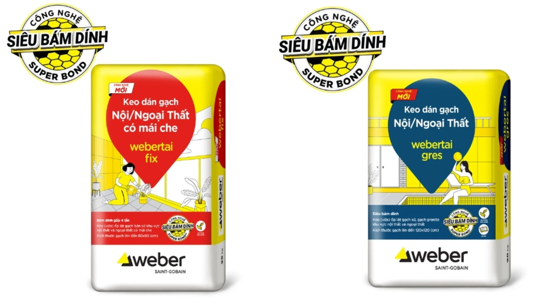 Keo xử lý gạch bị ộp bộp tốt nhất của Weber hiện nay