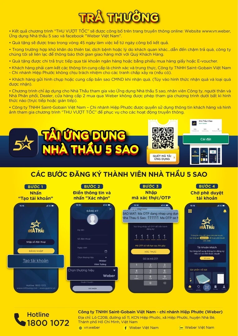 weber khuyến mãi thu vượt tốc 4