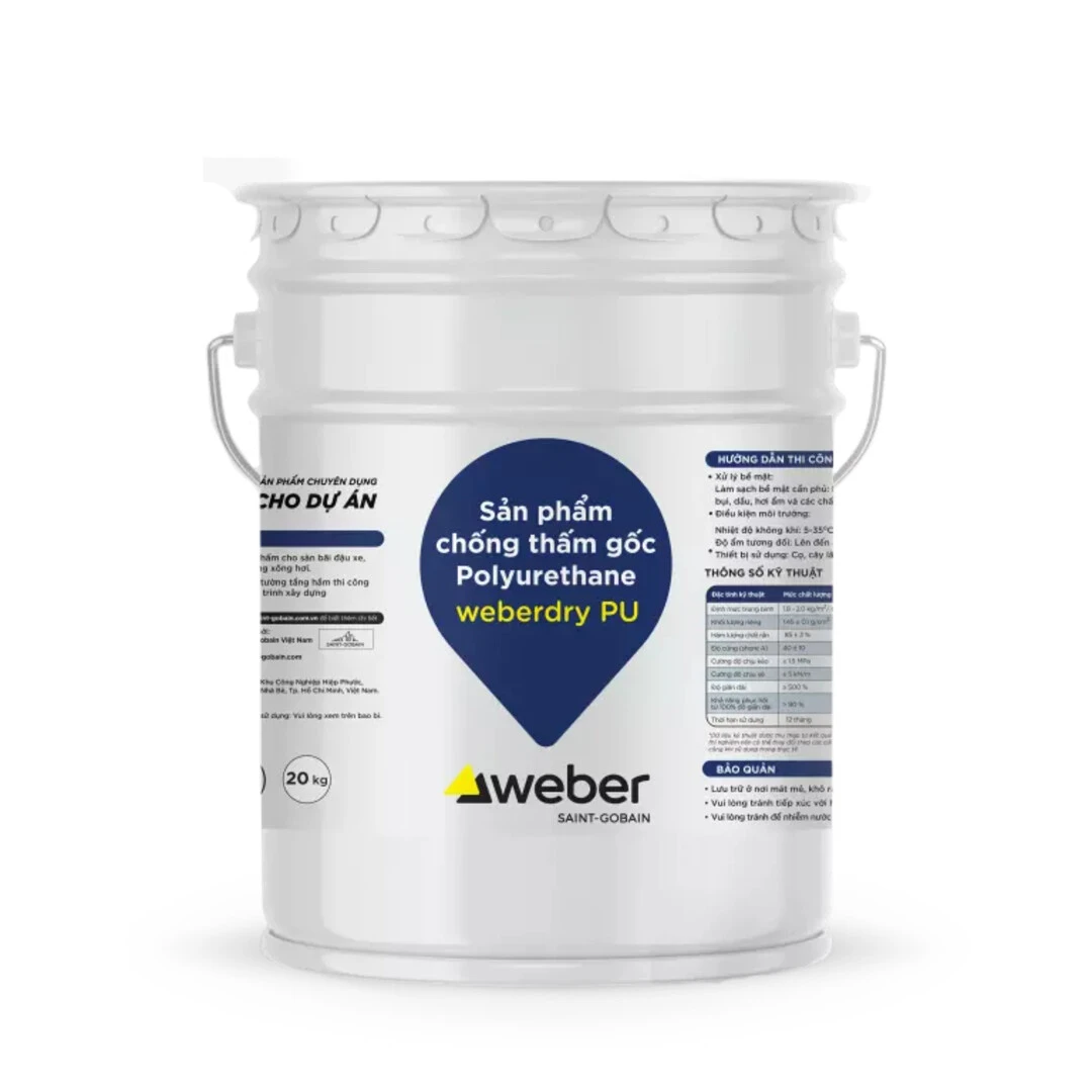 Sản phẩm chống thấm gốc Polyurethane weberdry PU