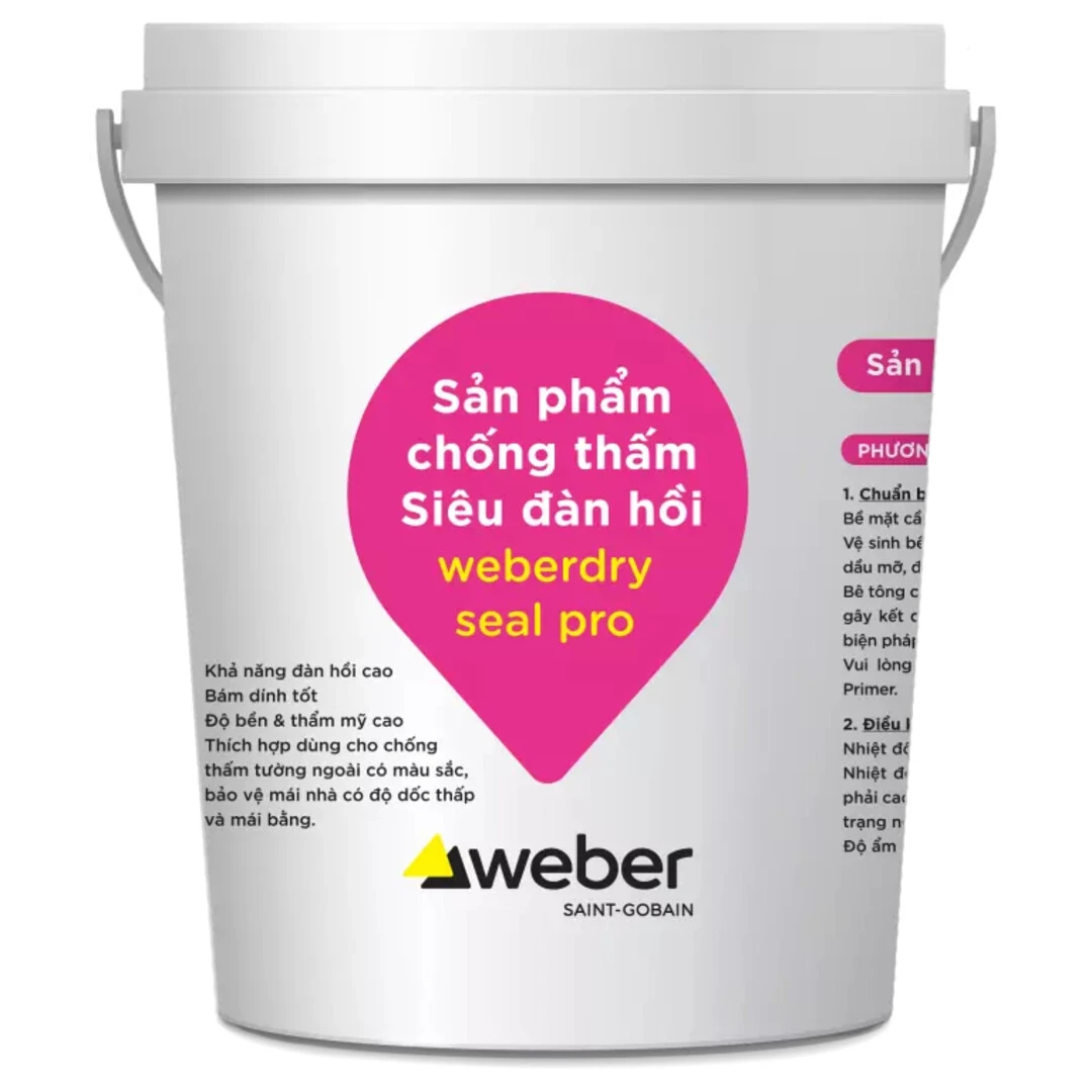 Sản phẩm chống thấm siêu đàn hồi weberdry seal pro