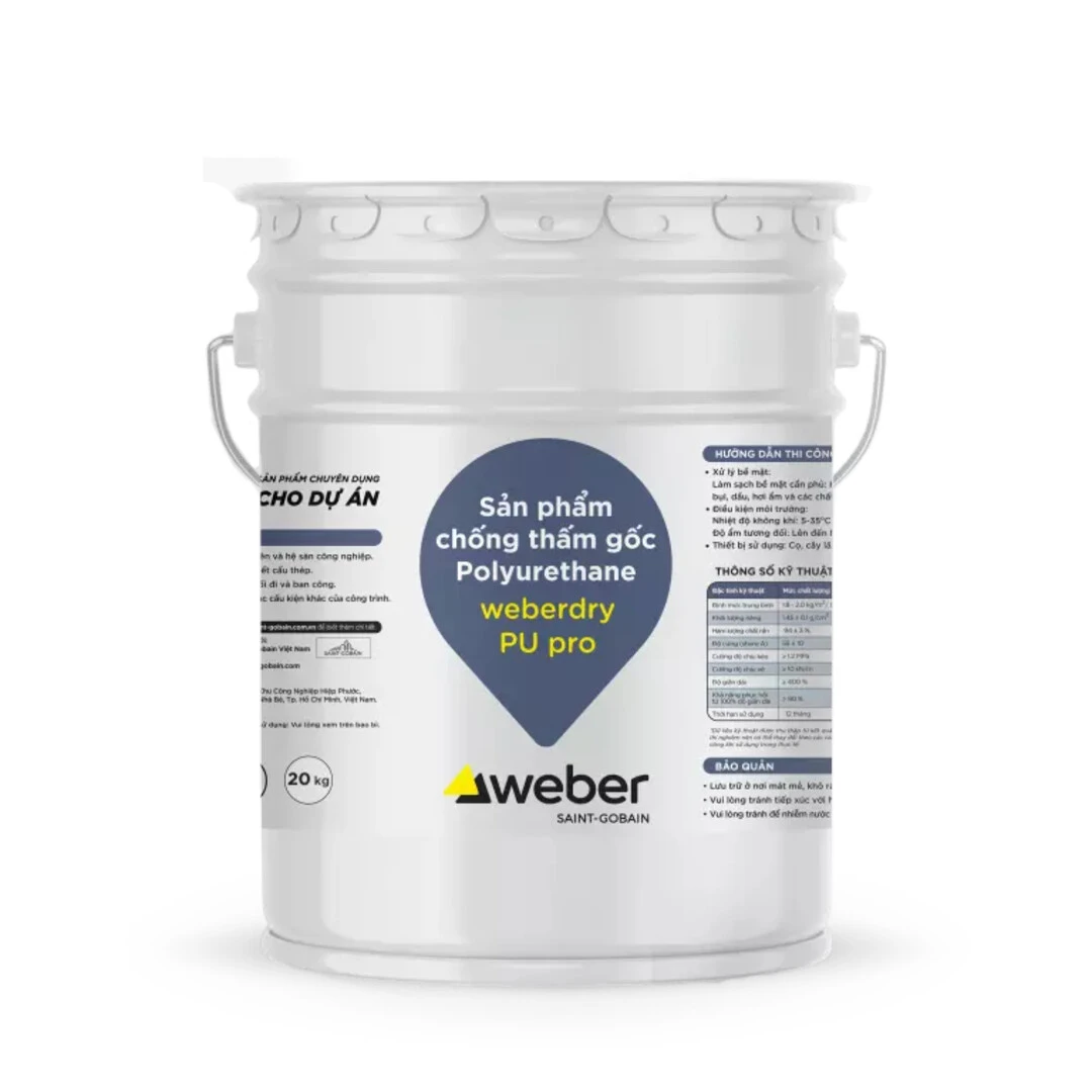 Sản phẩm chống thấm gốc Polyurethane weberdry PU pro