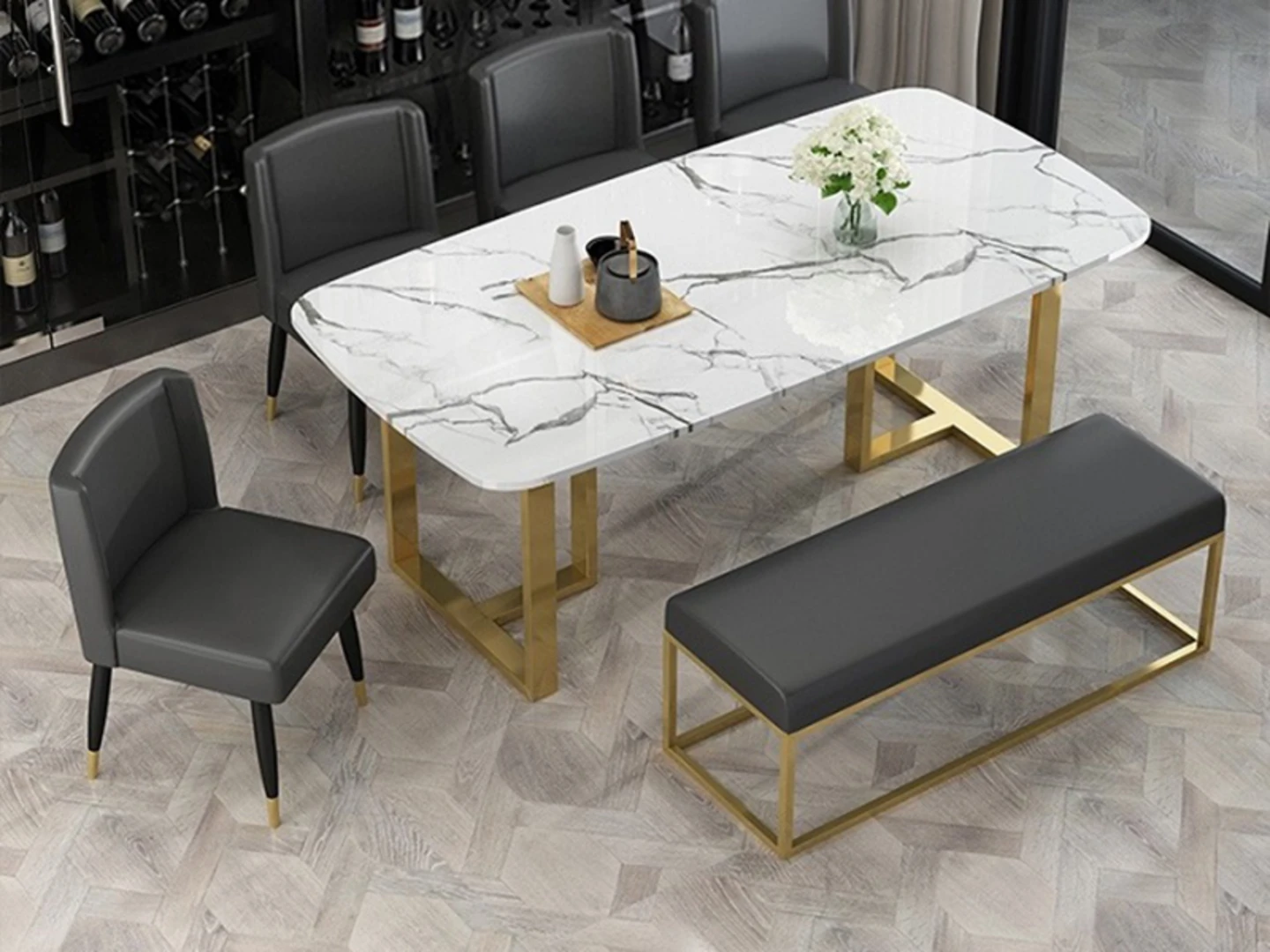 Đá granite chịu nhiệt ốp lát mặt bàn ăn